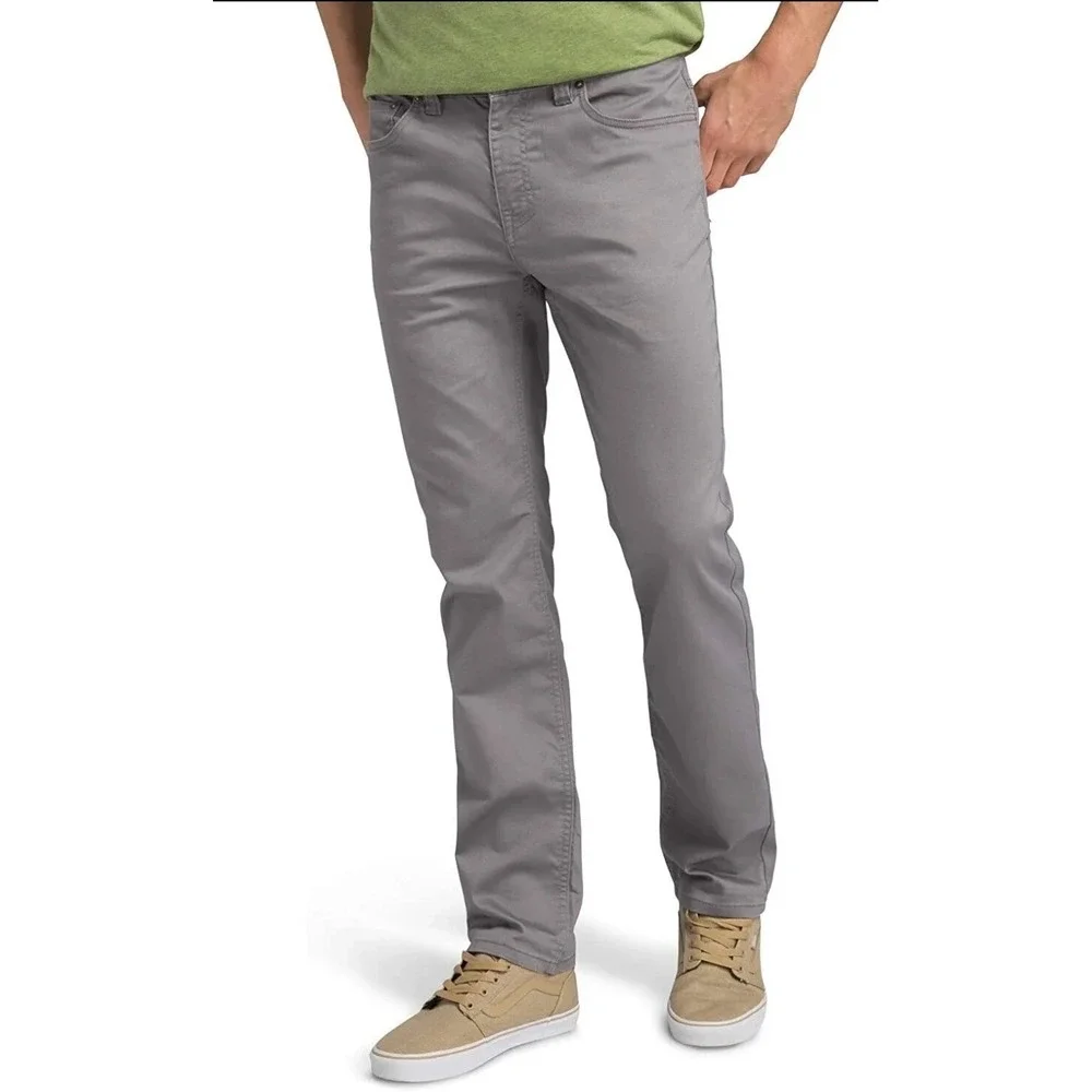 prAna MENS JEANS GRAVEL BRIDGER SLIM FIT STRAIGHT LEG‎ JEANS SZ 38/28 NEW
